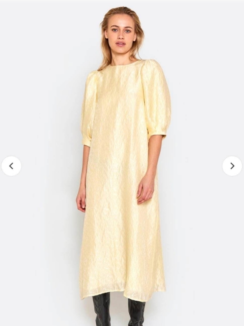 NORR Textured Midi Dress – Size 34